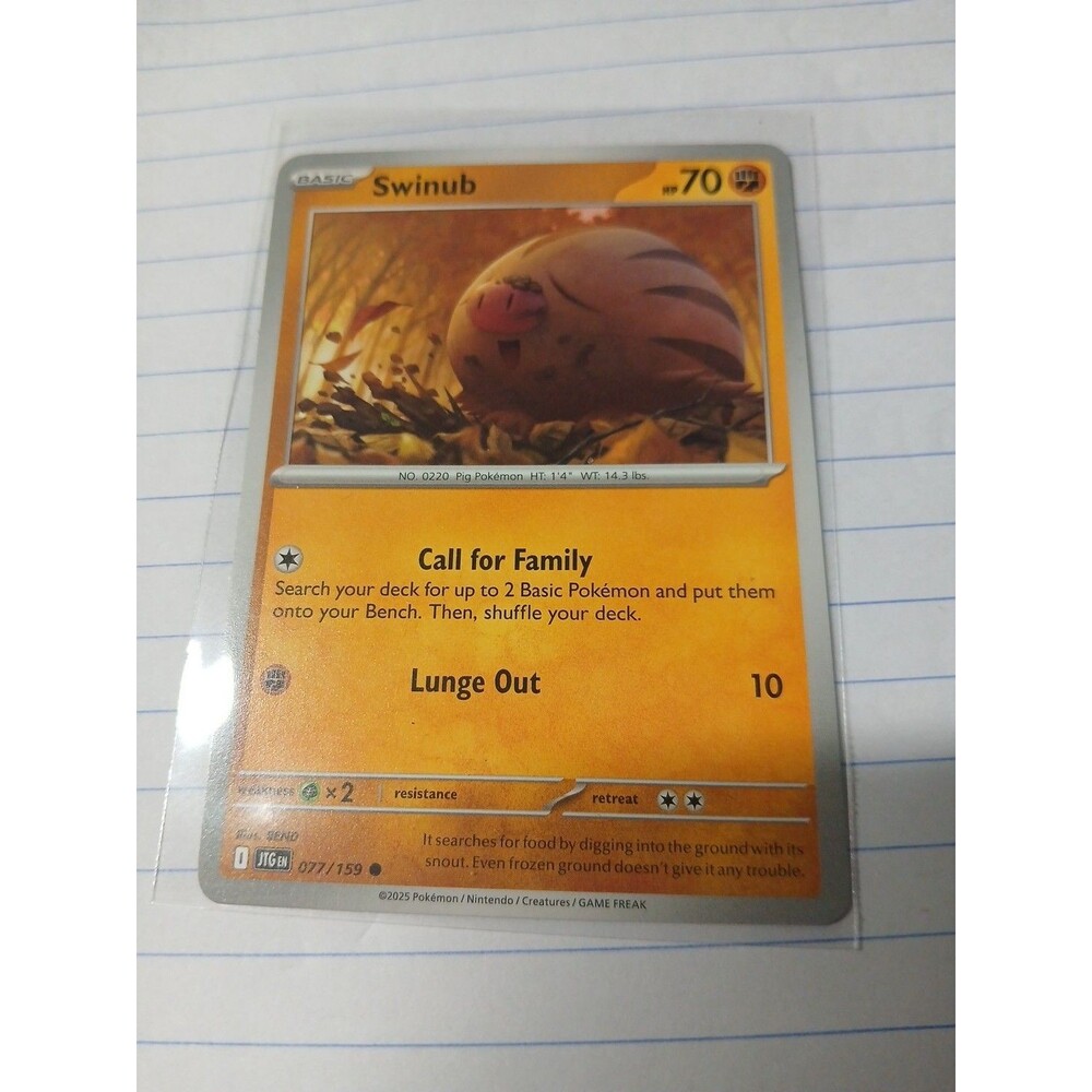 Swinub - Common SV09: Journey Together 077/159 NM English